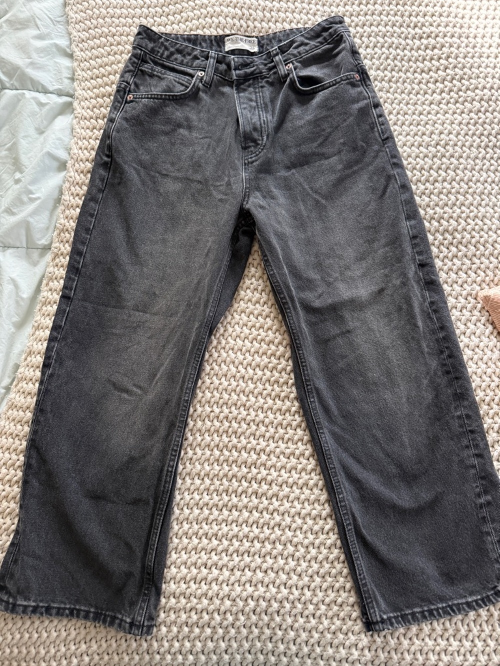 We The Free Deep Trance Dropped Boyfriend Jeans Washed Black Straight